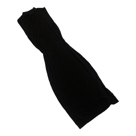 No Brand Dresses & Skirts - Obsessive Love Ribbed Knit Body Con Dress Knee Length Mock Neck S